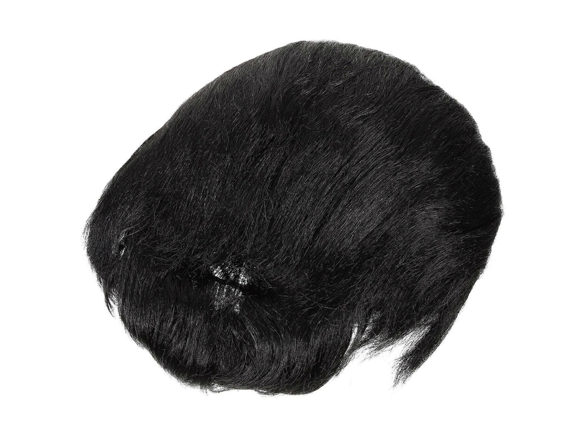 Peruca Masculina Vintage Preta Estilo Punk, Peruca para Cosplay, Peruca Estilosa para Homens TAISHENGDA