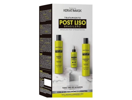 Kit Pós Alisamento Keratimask 3 Peças Be Natural