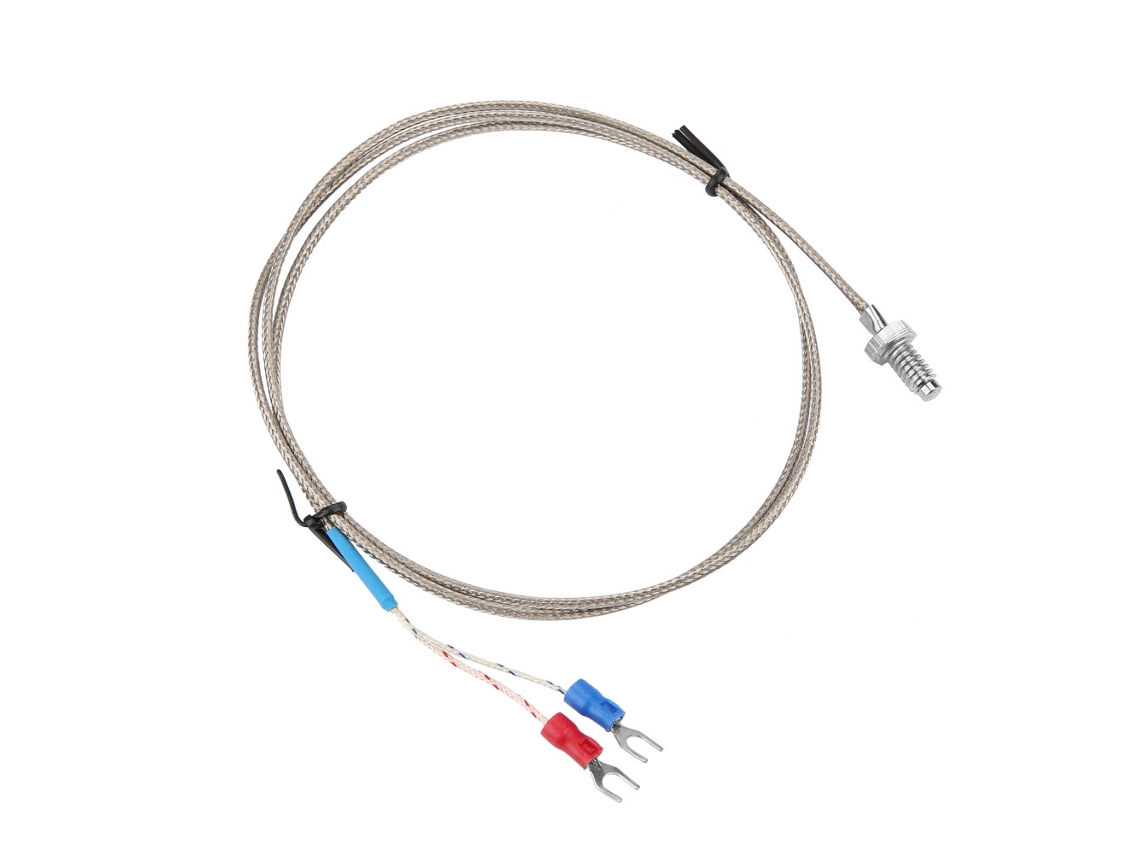 Sonda de Temperatura Thermocouple Tipo K com Cavo Fio Rosca M6 Bsw Comprimento 1m