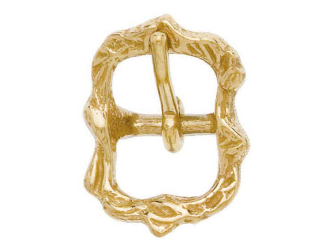 Fivela Portuguesa Ramificada Dourada Dourado 18 Mmhispano Hipica