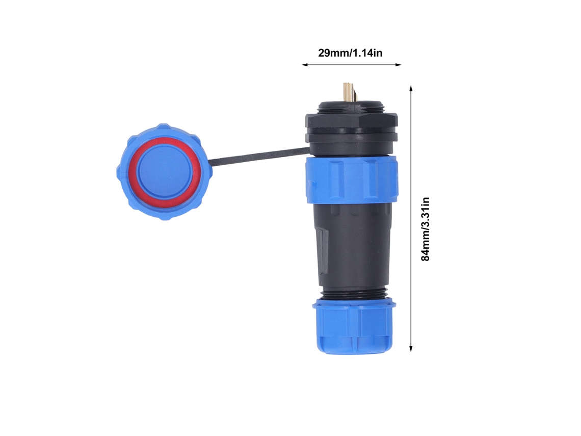 Laxiscreed Sp21 Conector De Aviação Ip68 À Prova De Água Com Rosca Traseira