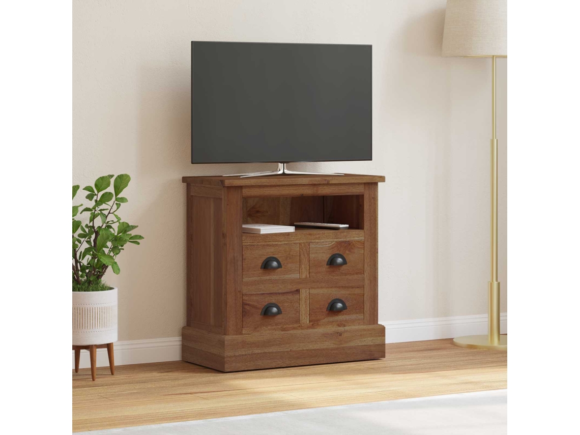 Vidaxl Armário De Arrumação Com Gaveta Natural 60 X 30 X 60 Cm