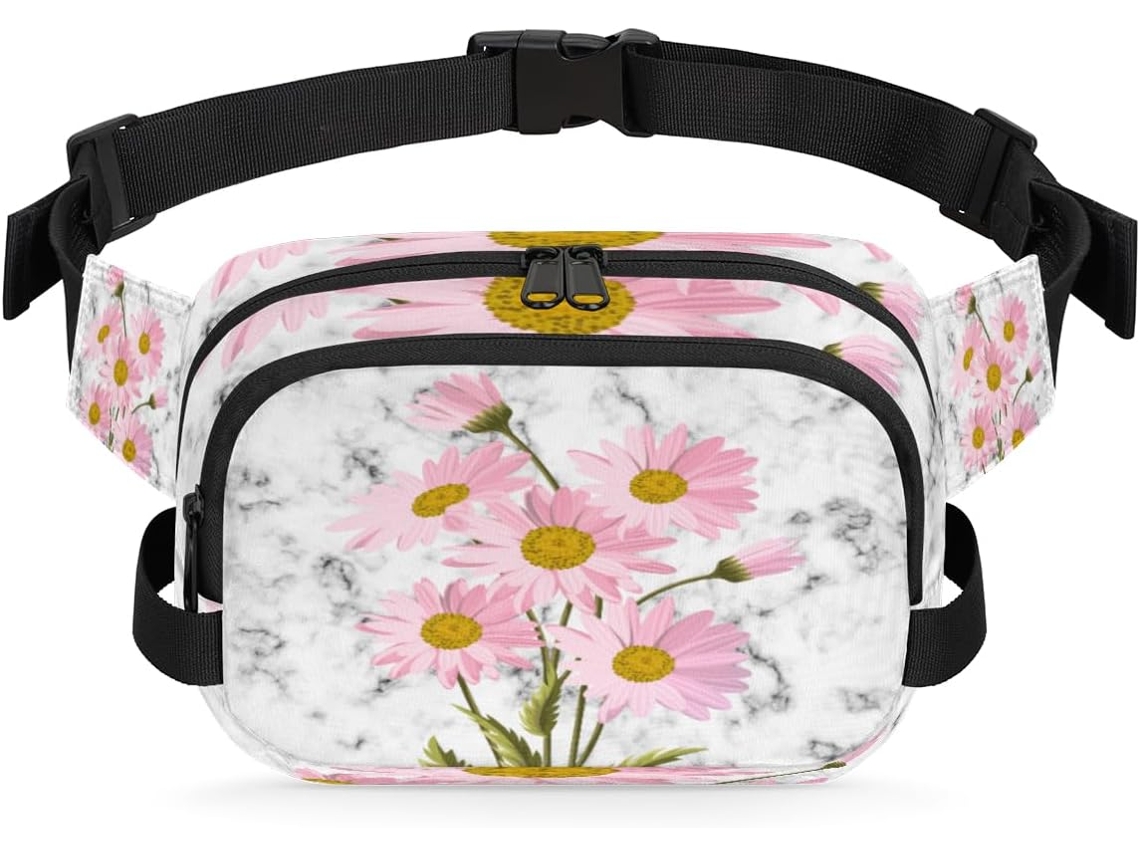 Pochete para Mulheres com Estampa Floral (22.8x6.3x15.5 cm)