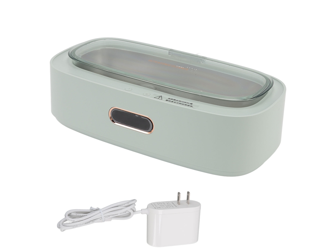 Limpador ultrassônico de 4 velocidades, pequeno dispositivo portátil para óculos, joias, maquiagem, pincéis e relógios, 100-240 V