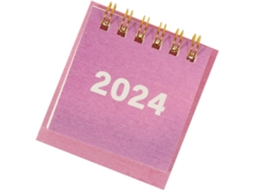 Calendário Em Espiral, De Mesa Simples, Com Encadernação Mensal,