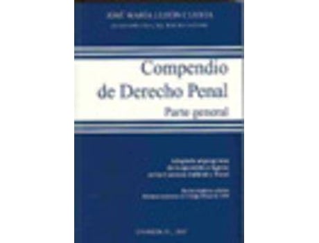 Livro Compendio De Derecho Penal / Compendium Of Criminal Law de José María Luzón Cuesta (Espanhol)