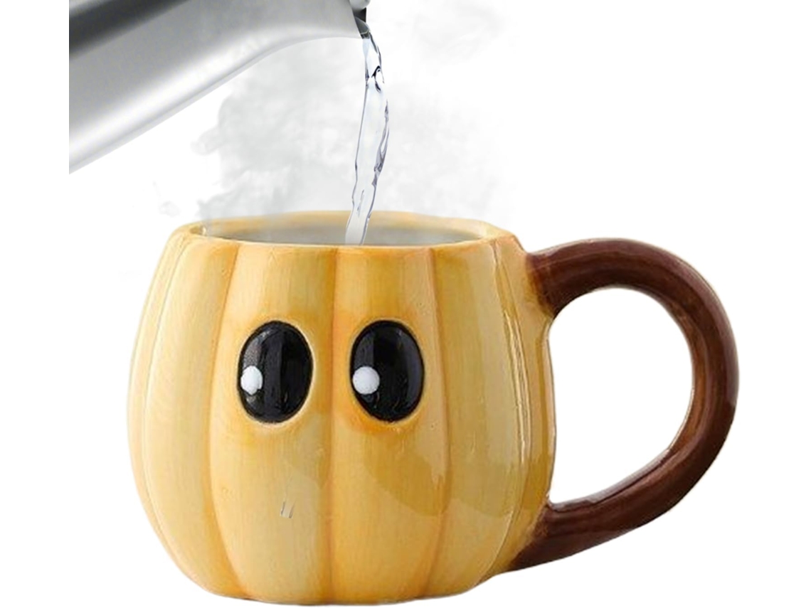 Caneca De Café De Halloween, Caneca Fofa Com Olhos Grandes, Garrafa De Água