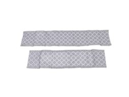 Primerox 2pcs Guarda lateral de Cama Bebê Malha Respirável Antqueda Crib Liner Plum Gray
