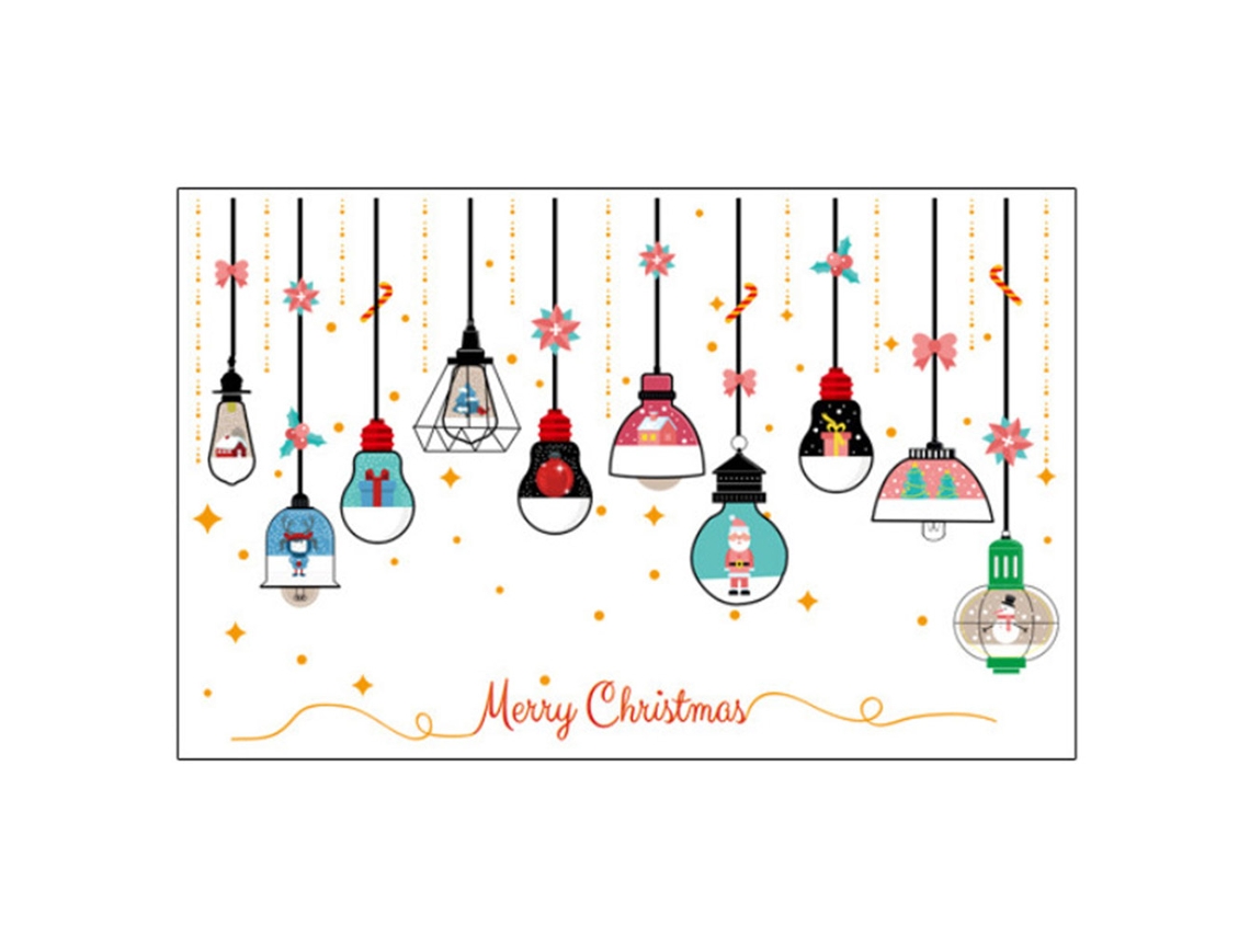 Rebe-sticker Decorativo Autoadhesivo E Removível Winter Star Para Lar E Escritório