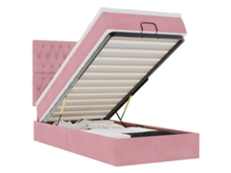 Ottoman Bed, Ottoman Beds Vidaxl Cor-de-rosa Veludo (90 X 200 Cm)