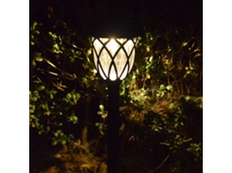 Kit com 1 Luminária Solar AQUAFORGE à Prova D'água para Jardim com Iluminação Led