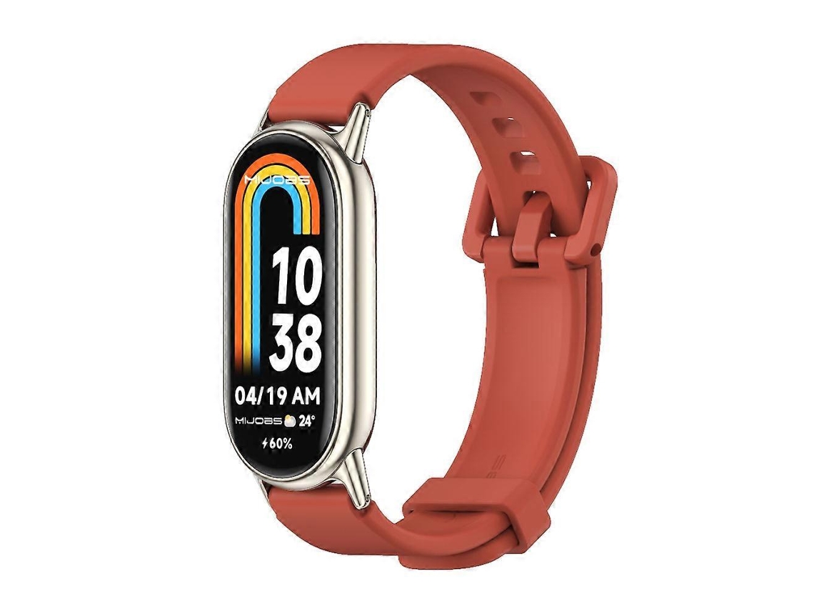 Pulseira De Silicone Respirável Mijobs Para Xiaomi Mi Band 8 / 9 / 9 Nfc