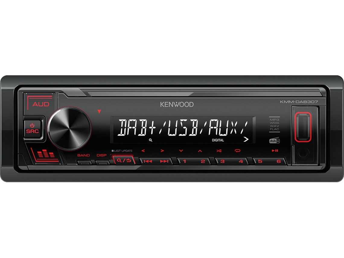 Kmm Dab307ao Receptor multimídia automotivo preto 200 W Kenwood