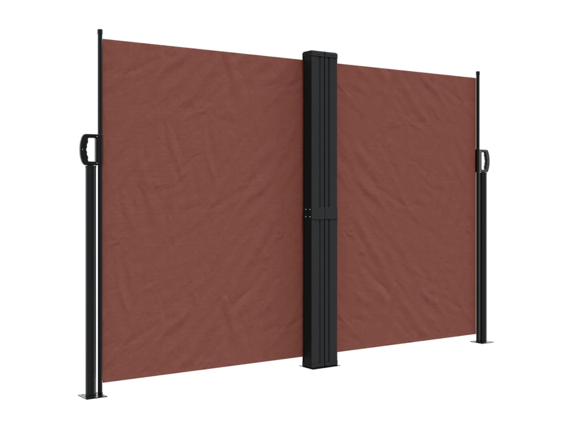 Retractable Side Awning, Retractable Side Awnings Vidaxl Marrom Poliéster (160 X 1000 Cm)