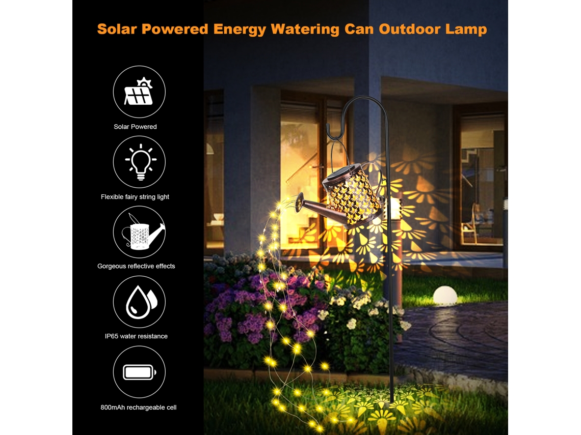 Bj-lâmpada Solar Jarra De Rega 41led 720mm Ip65 Luzes De Fada Para Jardim Pátio Decoração Festiva Natal