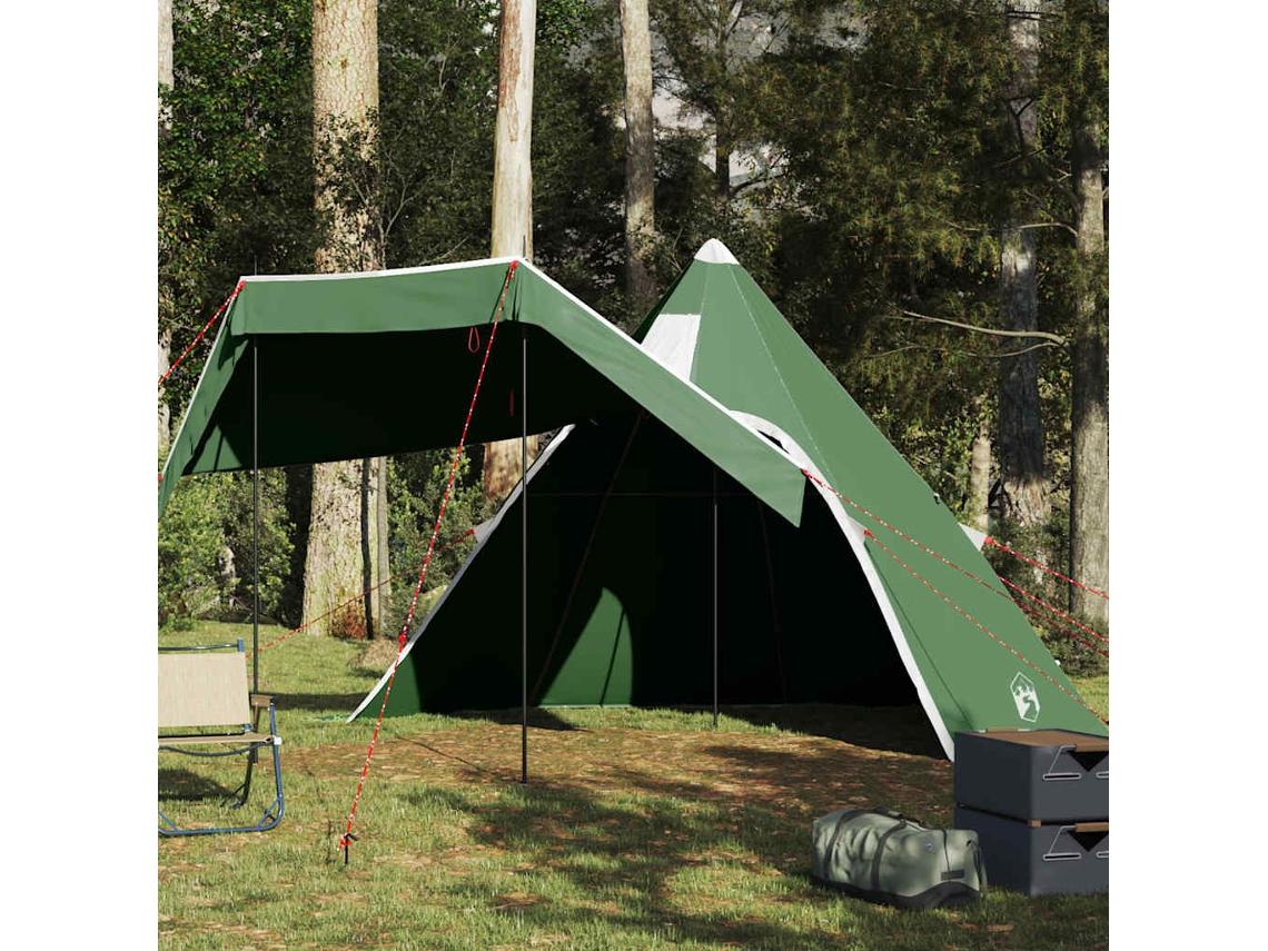 Vidaxl Tenda De Campismo Tipi Para 5 Pessoas Impermeável Verde