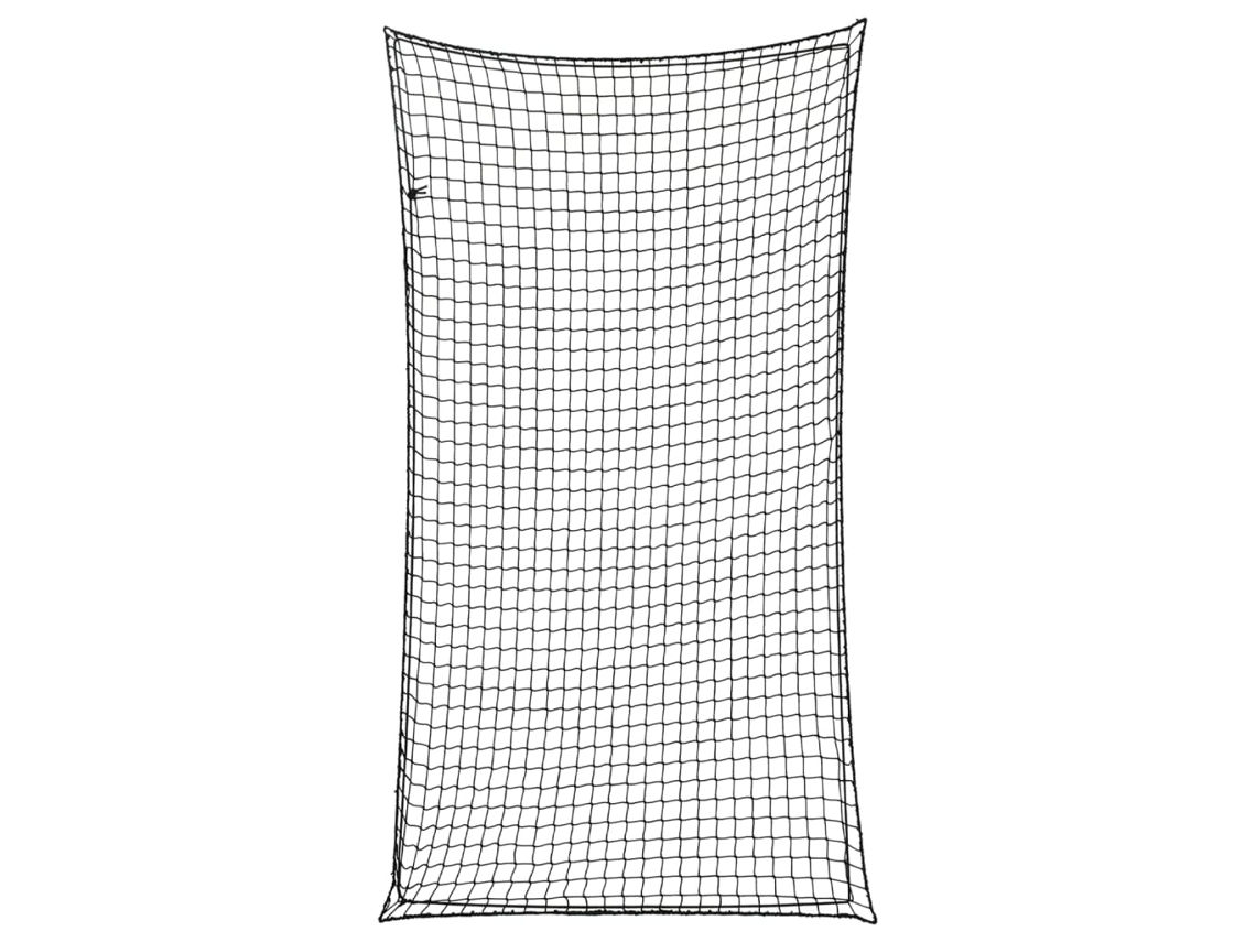 Vidaxl Rede Para Reboque Com Corda Elástica 3x1,65 M Pp Preto