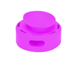 Capa de proteção de silicone para Echo Dot 2, roxa, com ventosa EOOCOO