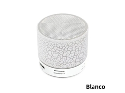 Mini Alto falante Bluetooth Sem Fio com Led Portátil MDUG (branco)