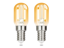 Pacote com 2 Lâmpadas Led E14 T22 Vintage 2W Retro 2700K Branca Quente Lâmpada de Poupança de Energia E14 Soquete Não Regulável NETTLIFE