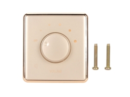 Control de Volumen de Montaje en Pared, Perilla Giratoria de 10 W para Altavoces Domésticos, Color Dorado