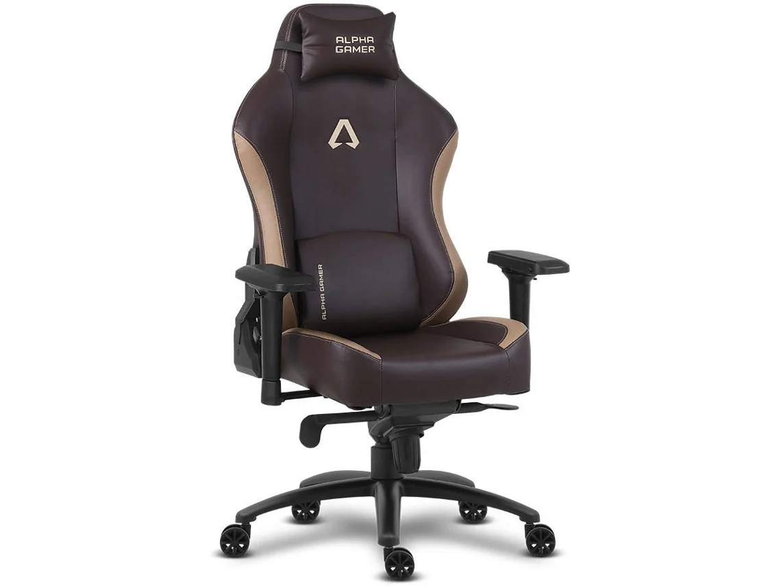 Cadeira Gaming ALPHA GAMER Nébula (Castanho e Preto)