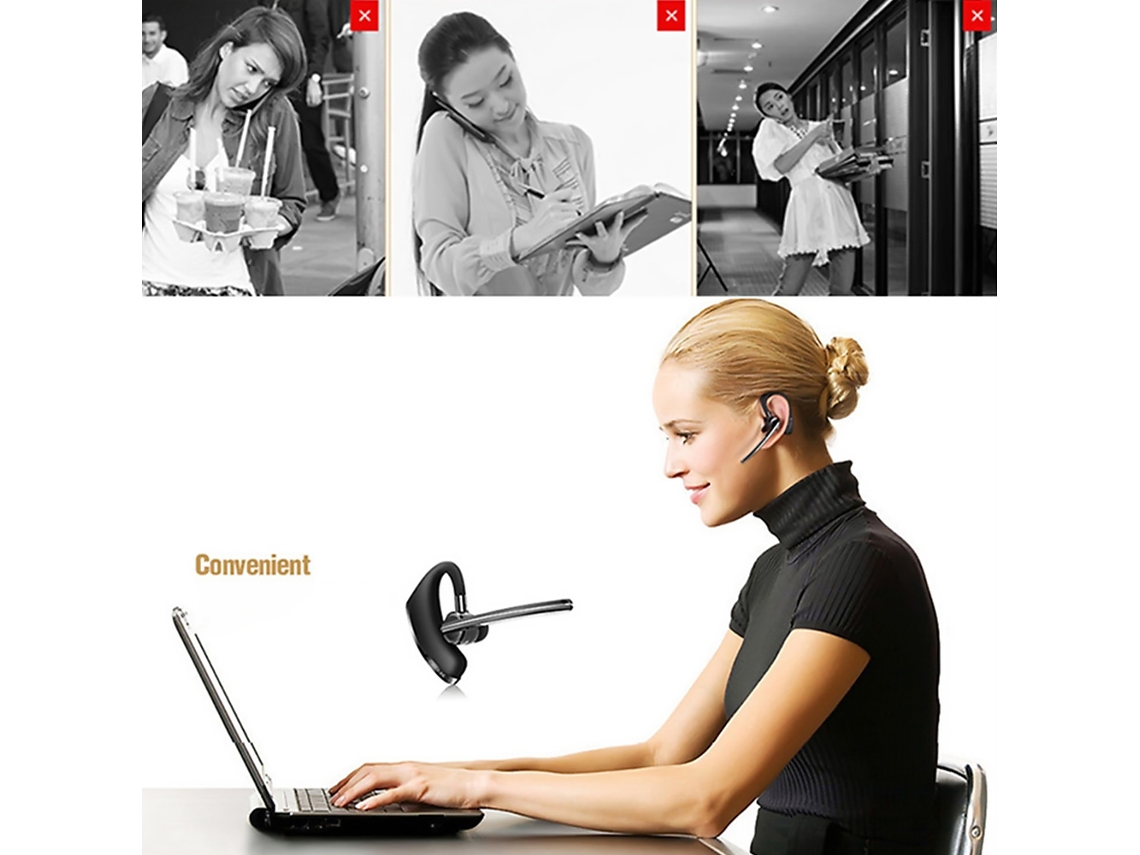 Fones Bluetooth com conexão sem fio para chamadas EOOCOO