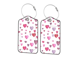 Etiqueta de Bagagem com estampa aquarela "love Rain" BRILVIBERA