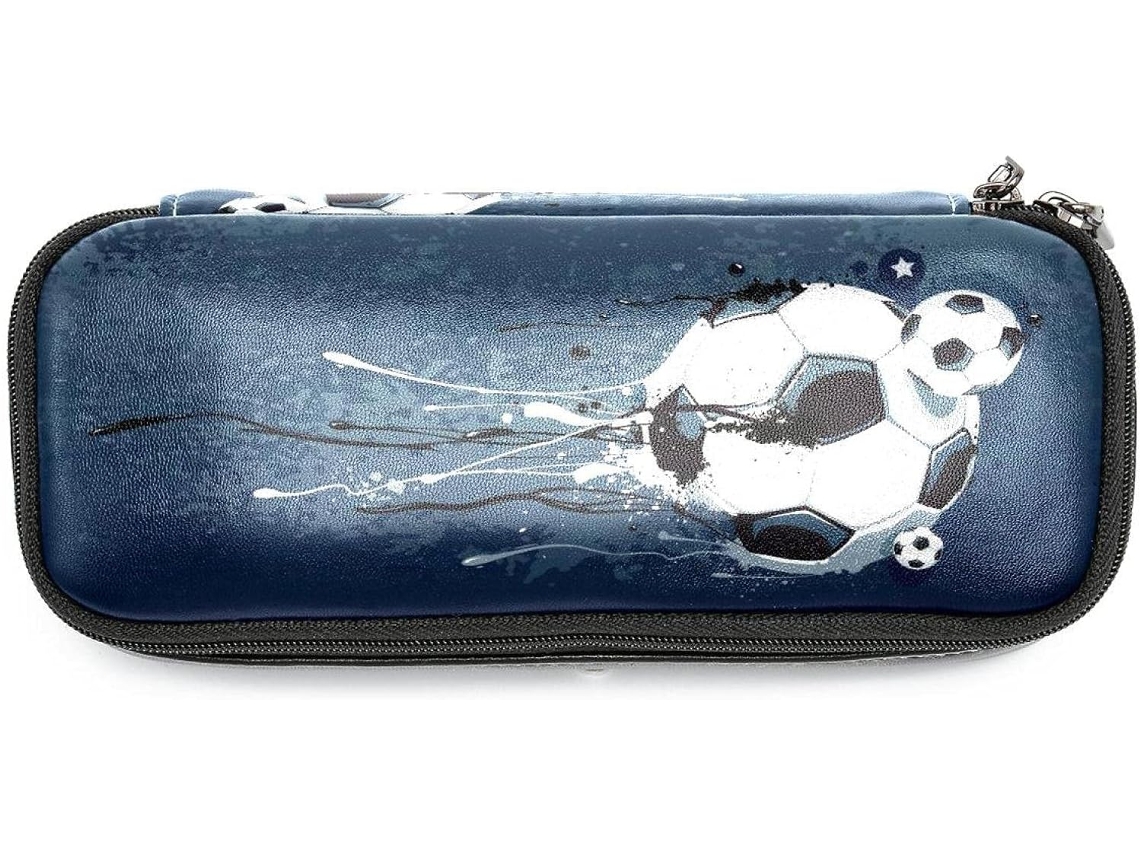 Stojo de Lápis Em Formato Bola Futebol, Com Design Retrô, Ideal Escola, Escritório, Adultos E Crianças