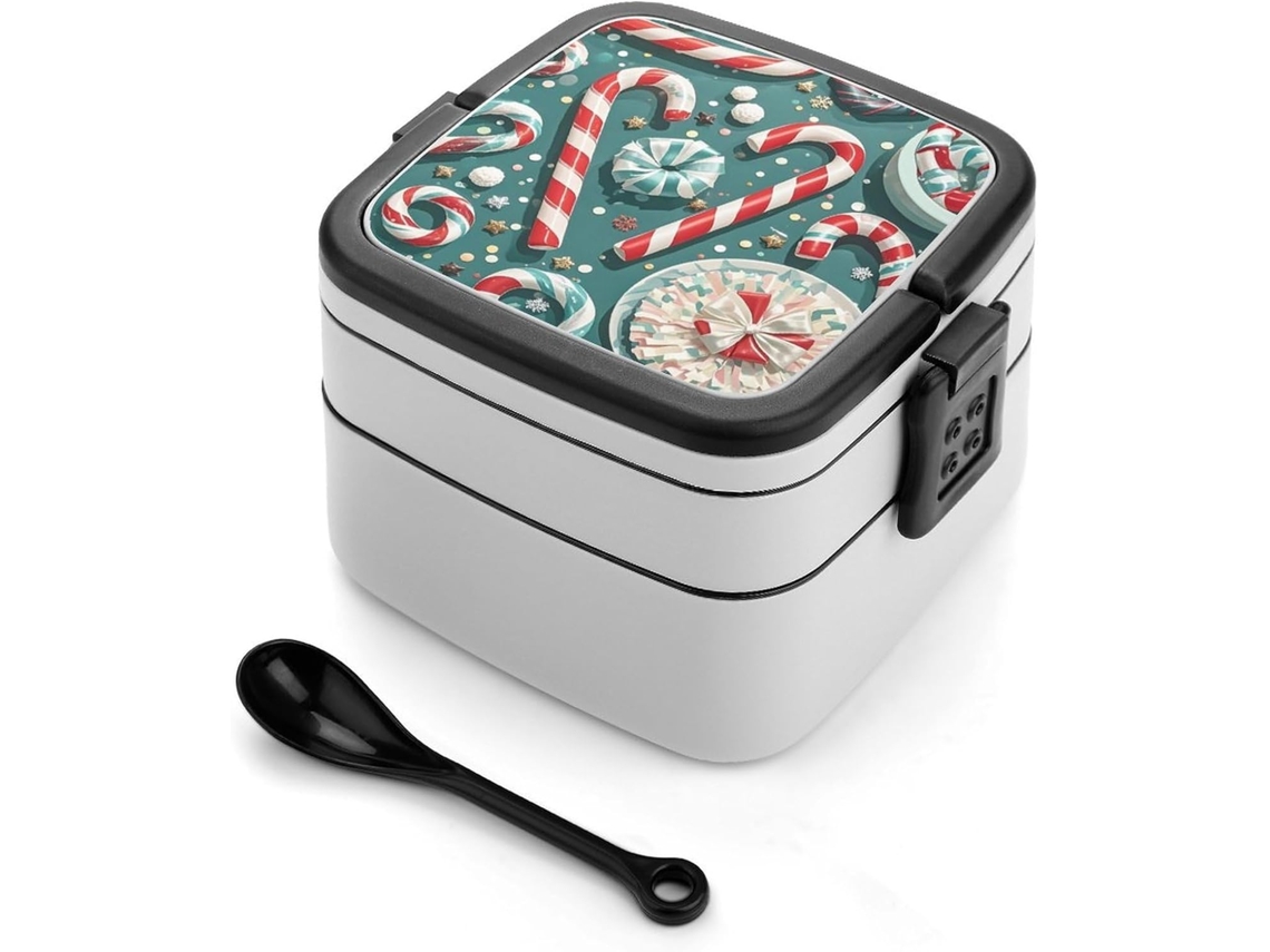 Lancheira Bento Empilhável Para Balas De Natal Com Tampas, Lancheira Térmica Para Adultos, À Prova De Vazamentos