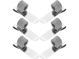 Porta Canetas Ajustável De Metal Yardwe Com Clipe Giratório, Pacote Com 6 Unidades, Gancho E Furo Para Cadernos, Ideal