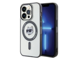 Estojo Magsafe Iml Choupette para iPhone 15 Pro KARL LAGERFELD Transparente