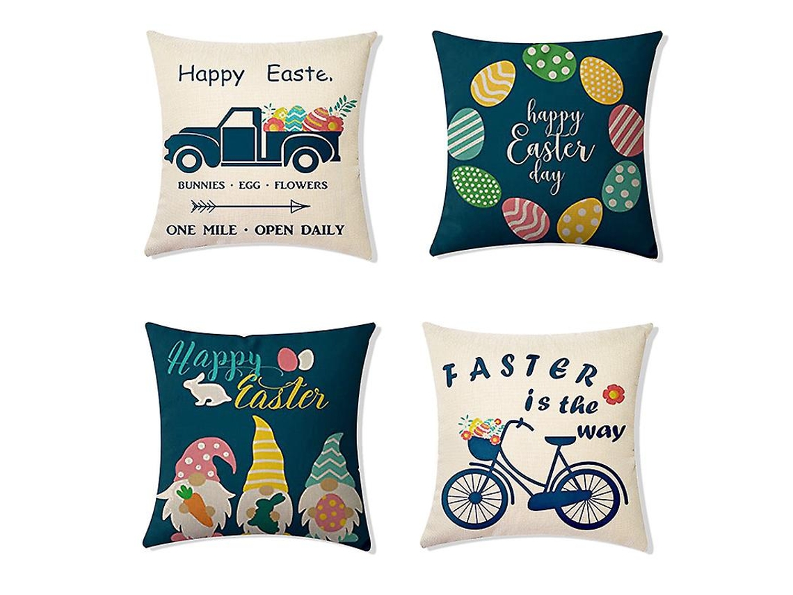 Omni 4 Capas de Almofada Quadradas de Veludo Macio Decorativas para Sofá, Cama, Carro e Sala de Estar