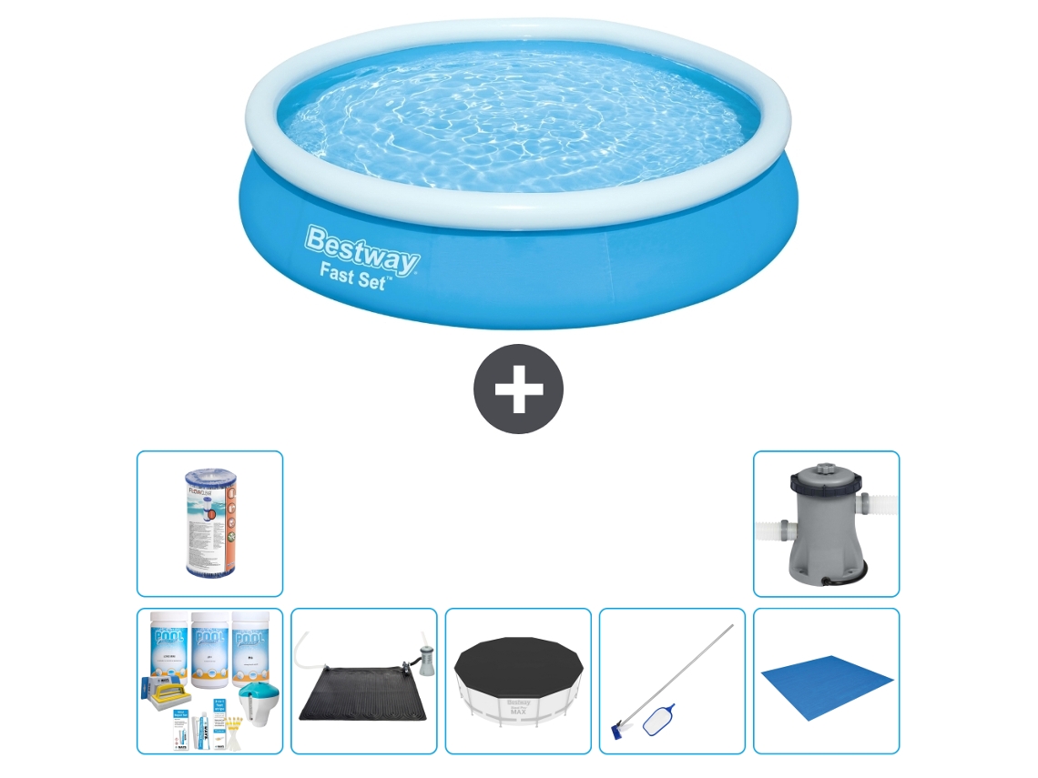 Bestway Piscina Bestway Fast Set Redonda - 366x76 Cm - 8-peças S21380