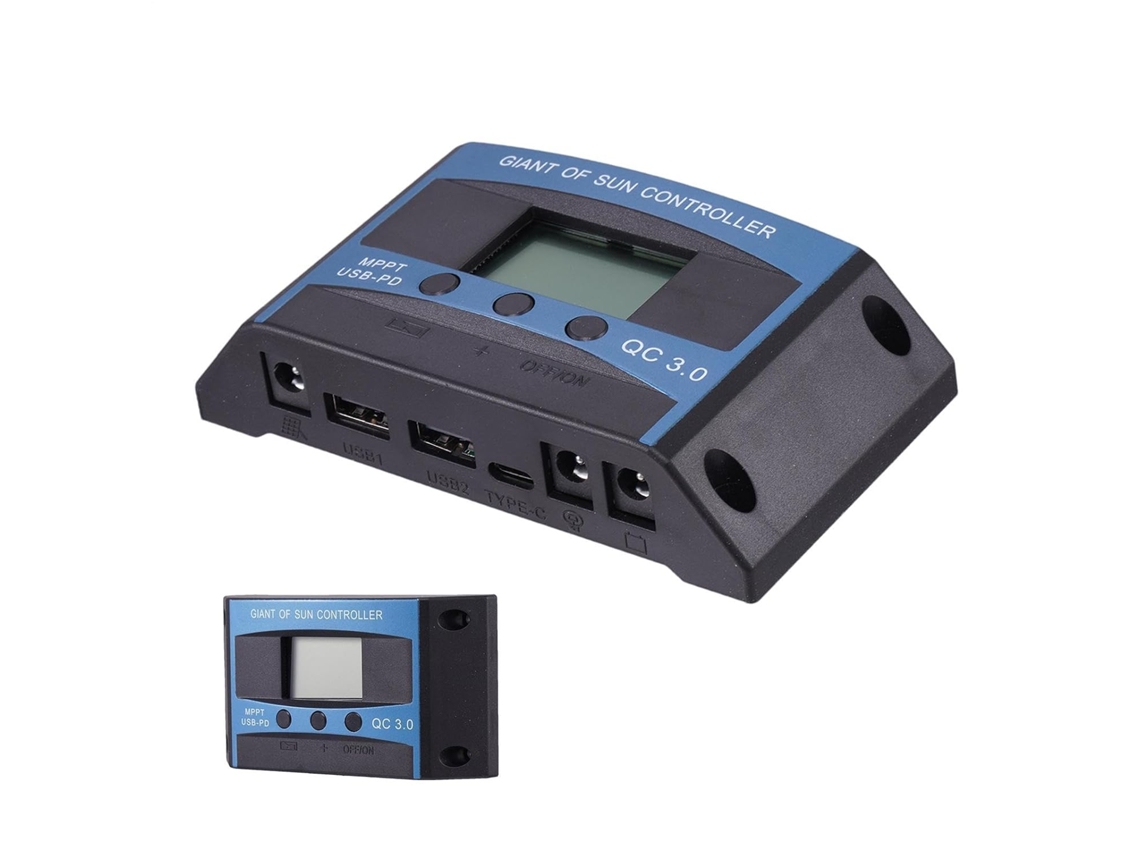Controlador De Carga Solar Com 2 Portas Usb