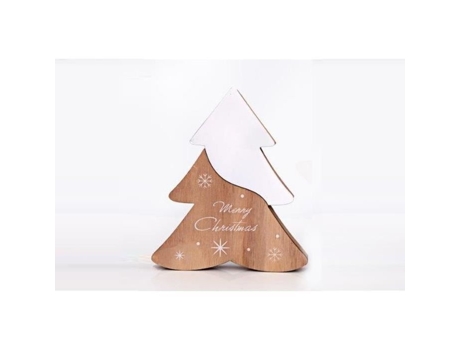 Decoração Natural De Madeira Da Árvore De Natal - Branco
