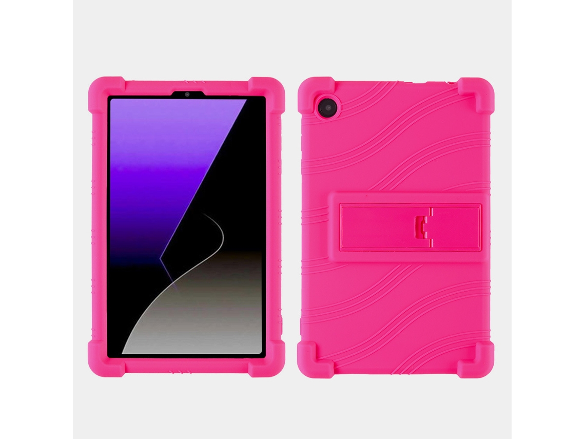 Capa Protetora E Capa De Borracha Macia Para Tablet Samsung Sm A11 De 8,7 Polegadas Sm X135g Rosa Vermelha Ushion (conjunto De 4 Peças)