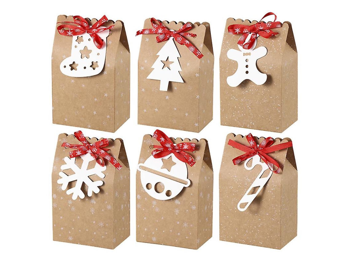 Recipiente de Armazenamento de Papel Kraft para Guardar Doces ALLINLESS