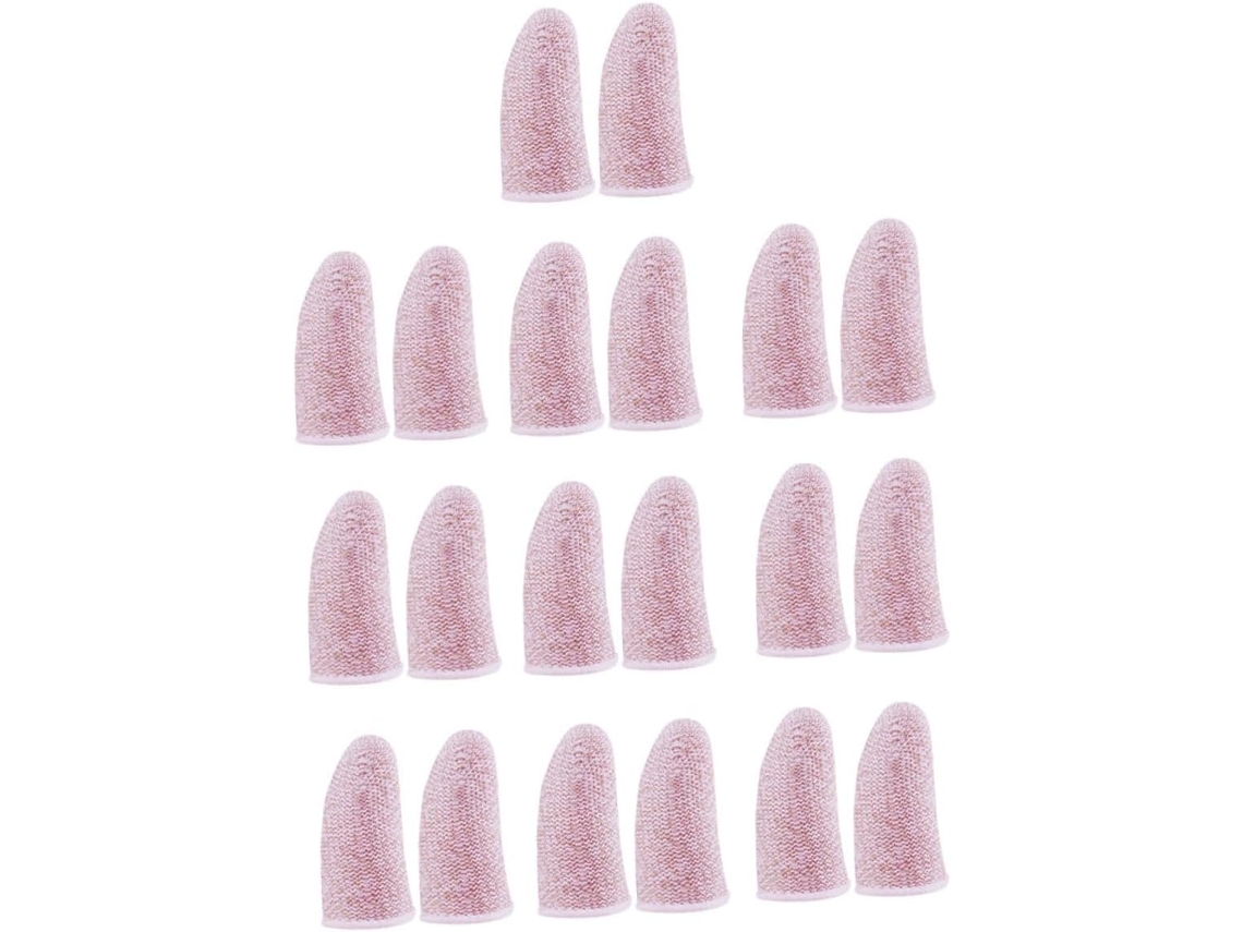 Doitool 13 Pares De Dedeiras Gamer Em Fibra Carbono Rosa, Absorventes De Suor E Que Reduzem Erros, Cores Aleatórias Para