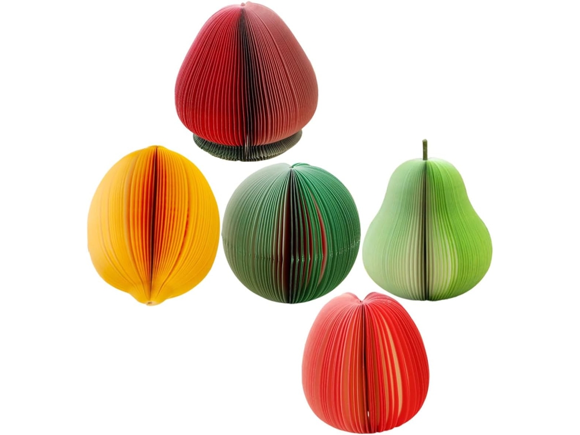 Peças Bloc-notes Frutas Autocolantes Mémo Portables Papier Compact For École Bureau Maison Formes Pastèque
