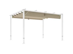 Gazebo de Jardim de 3x3 metros com 4 Painéis Laterais, Mosquiteiro com Zíper, Proteção UV, Resistência à Água, para Varandas, SINI TECH STORE