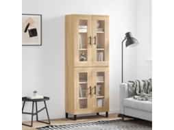 Vidaxl Armário Alto 69,5x34x180 Cm Derivados De Madeira Cor Sonoma