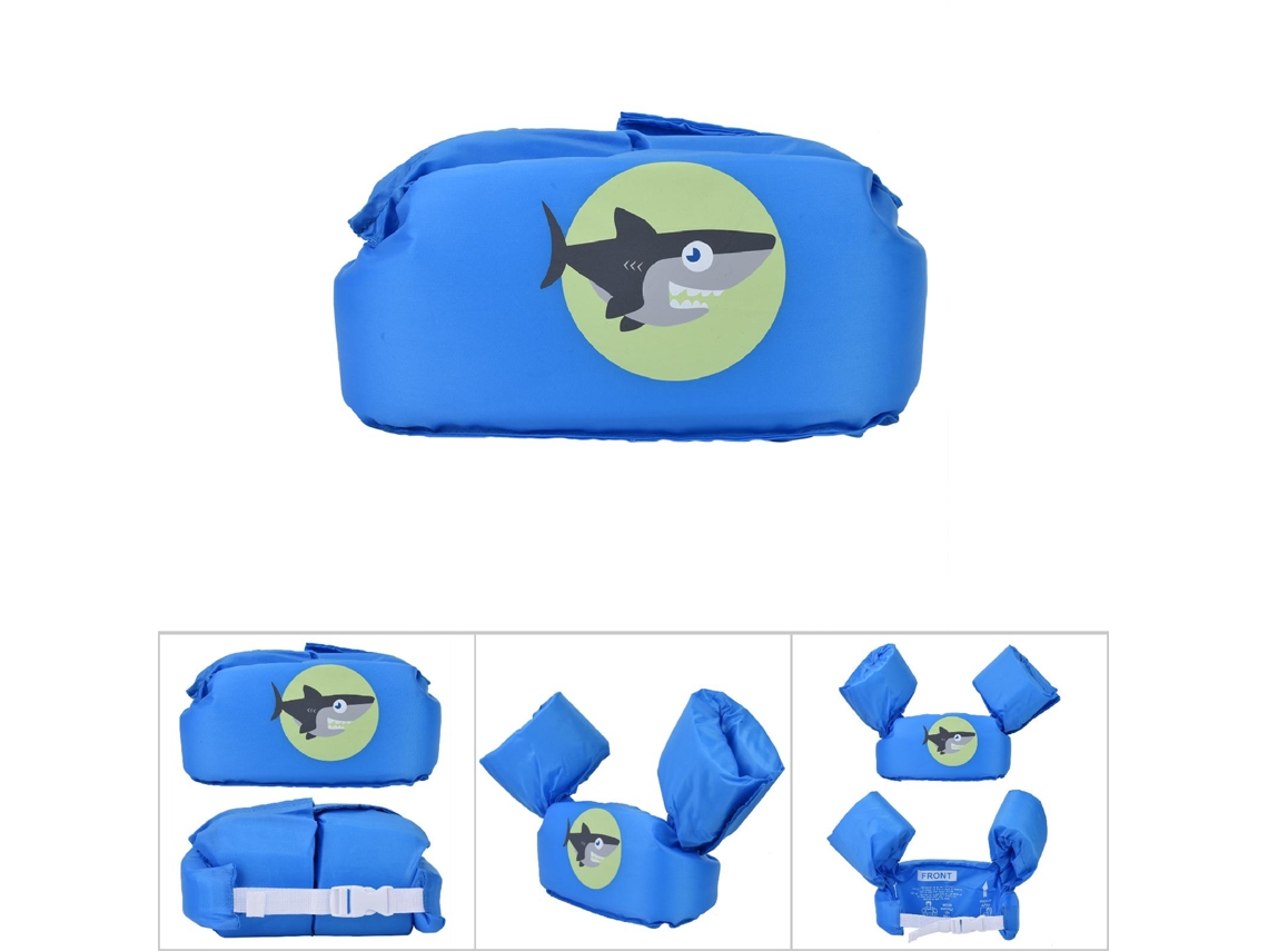 Adorável Braçadeira De Natação Para Bebês E Crianças, Boia Círculo De Natação Para Piscina Infantil E Colete Salva-vidas (tubarão) -aquaforge