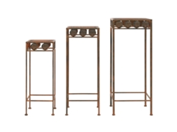 Plant Stand, Plant Stands Vidaxl Marrom Metal