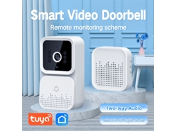 Lurelia Campainha sem Fios conectada à câmera de vigilância, Tuya Smart