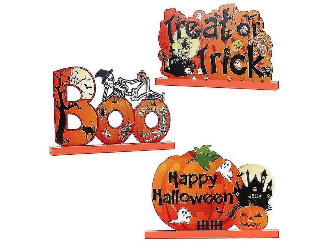 Arranjo de mesa de Halloween com 3 peças
