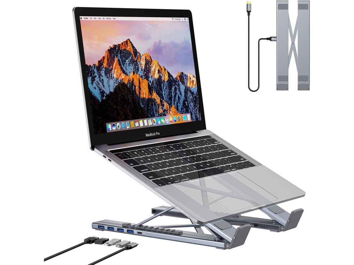 Dock Para Tablet Usb-c, Hub Usb-c 5 Em 1 Com 4 Portas Usb-a 3.0 De