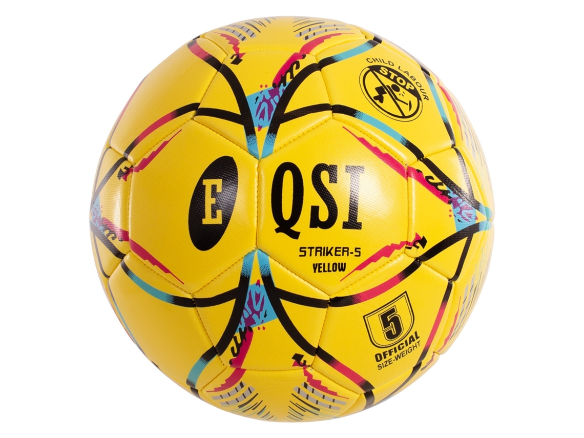 Bola de Futebol Eqsi Striker Tamanho 5 Amarela