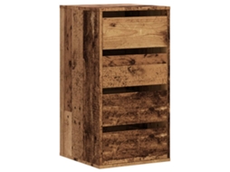 Chest Of Drawers, Chests Of Drawers Vidaxl Marrom Madeira Processada (40 X 41 X 76 Cm)