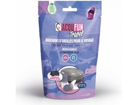 Tampões para Ouvidos ACOUFUN Antirruído e Anti pressão